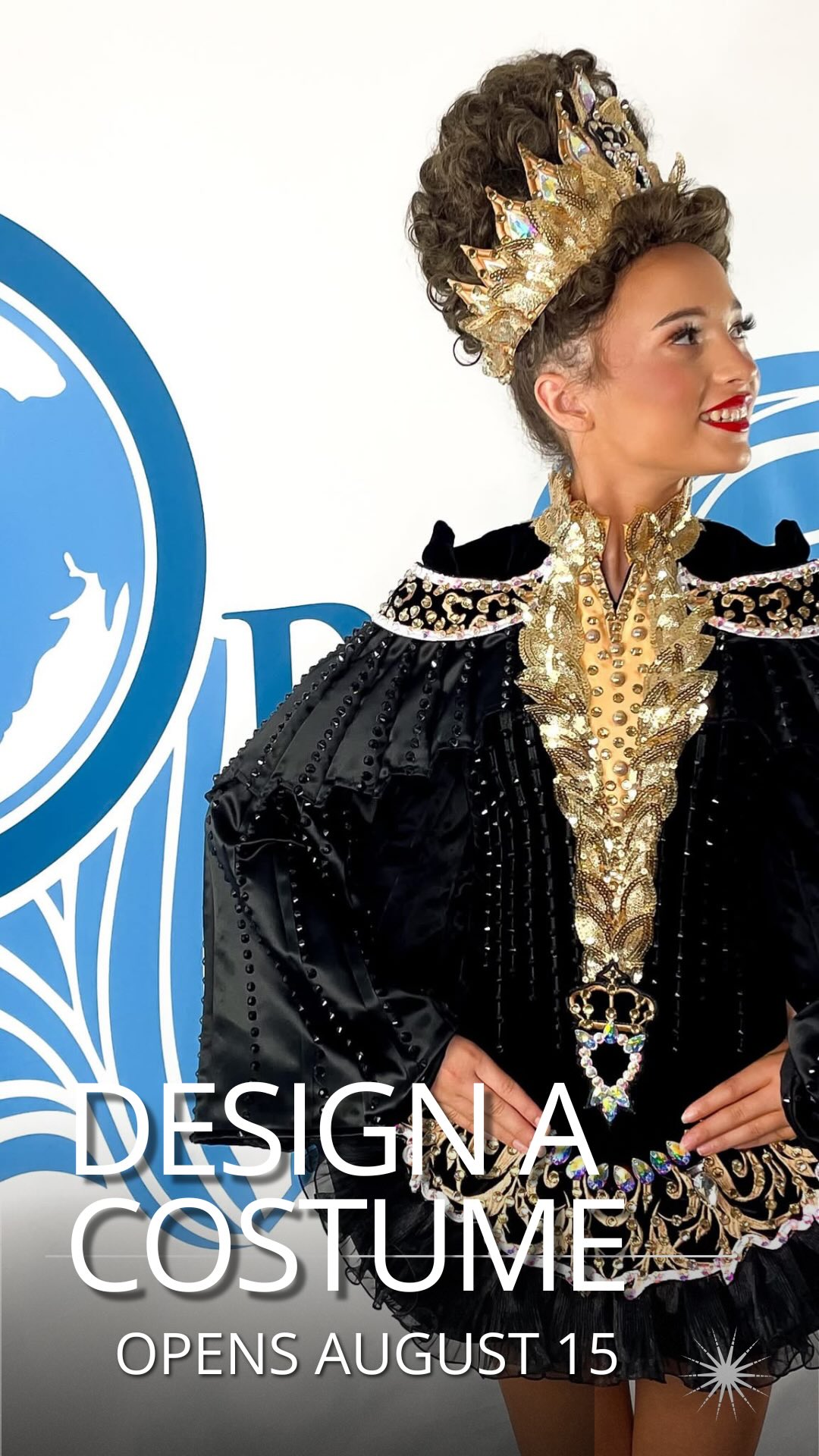 5 DAYS TO GO! ✨, Dream it. Design it. Wear it. 💭✏️👗, The Design a Costume Contest opens August 15! Create your dream Irish Dance costume, and your design could become your very own Open Wings 