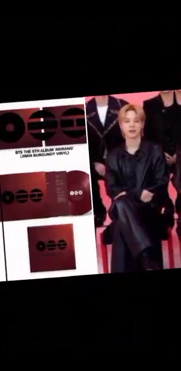 BTS' Jimin burgundy vinyl variant of Arirang album