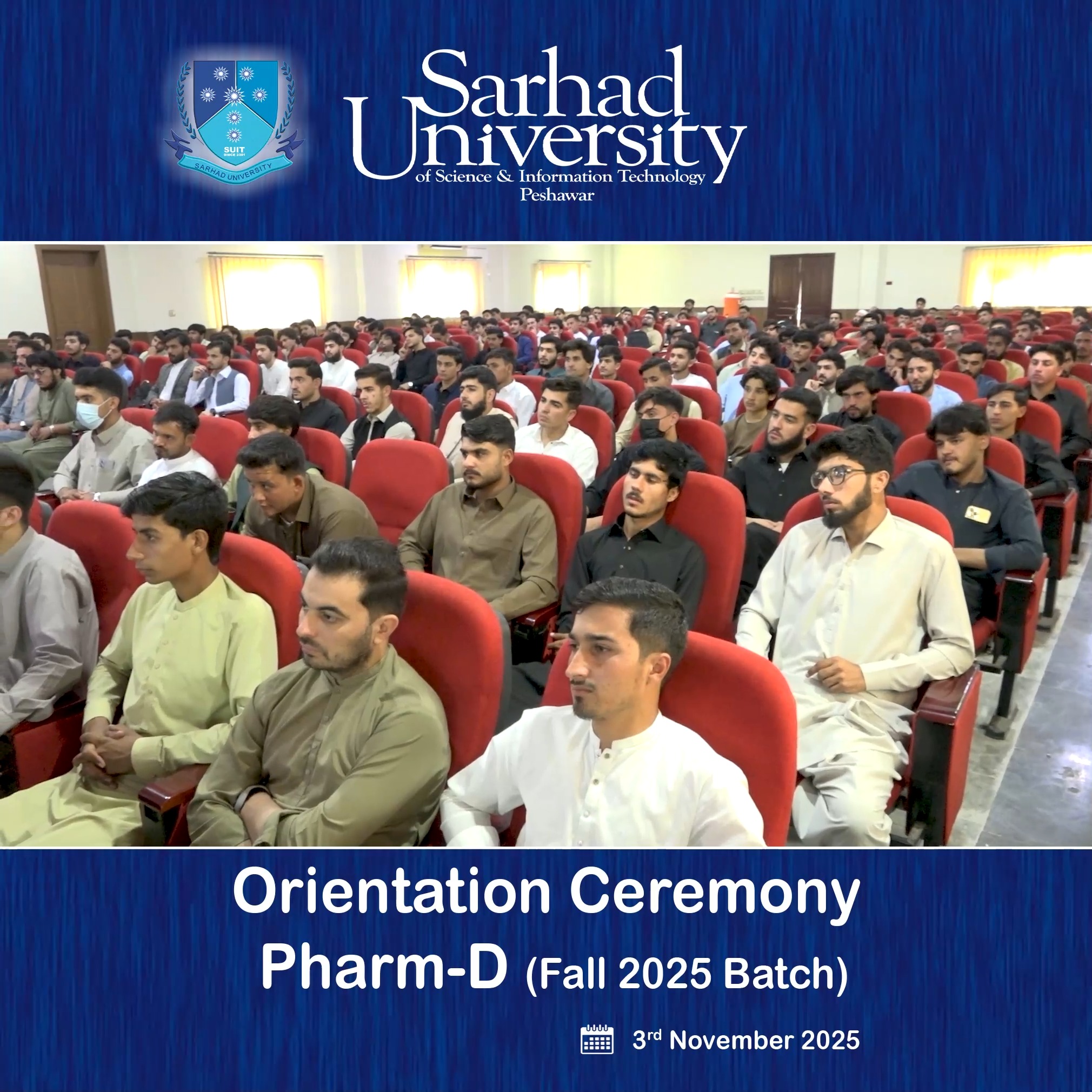 🌟 WELCOME BATCH OF FALL–2025! 🌟 The Orientation Ceremony for the Pharm ...