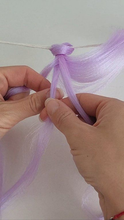 How to Do a 4-Strand Curly Braid 💜 Tutorial #braidingtutorial ...