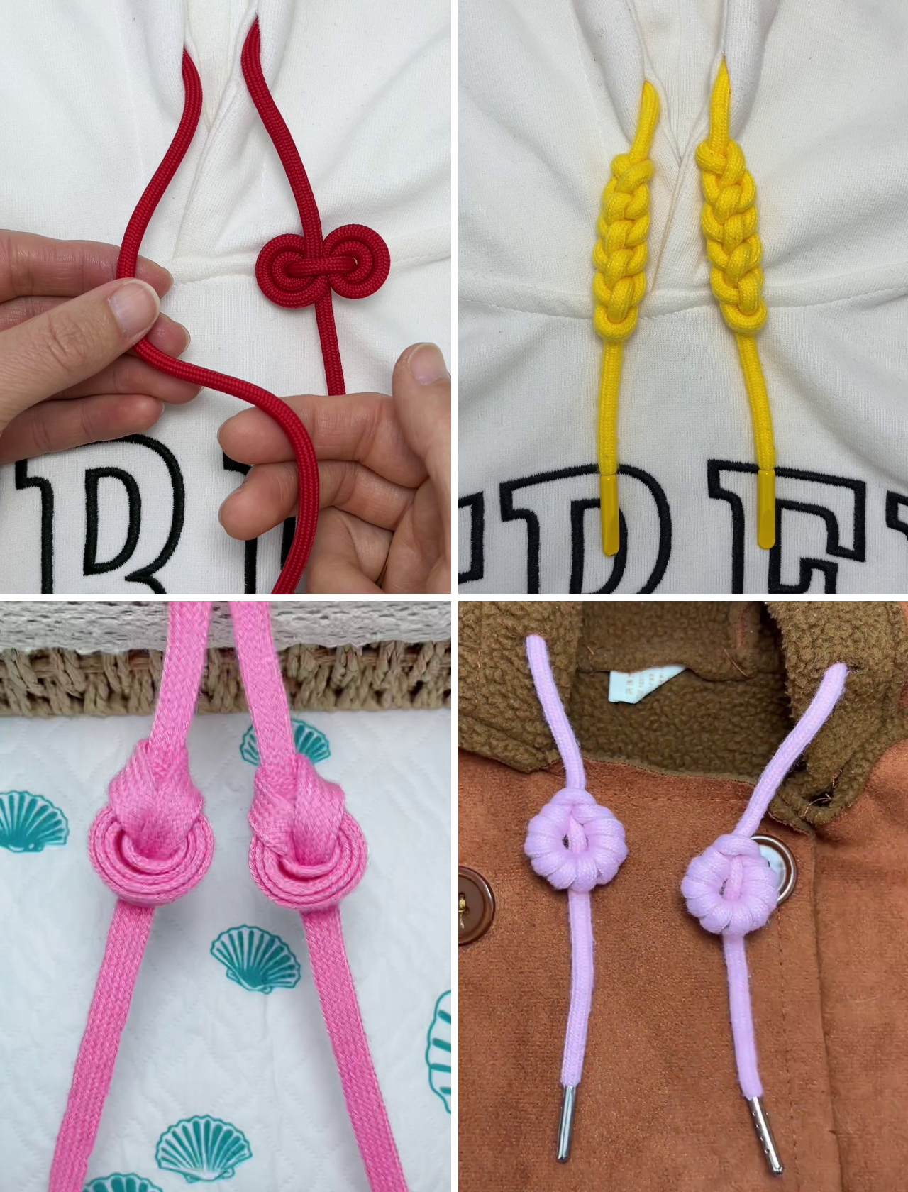 Creative Ways To Tie Your Hoodie Strings at Home :) | Simple Crafts ...