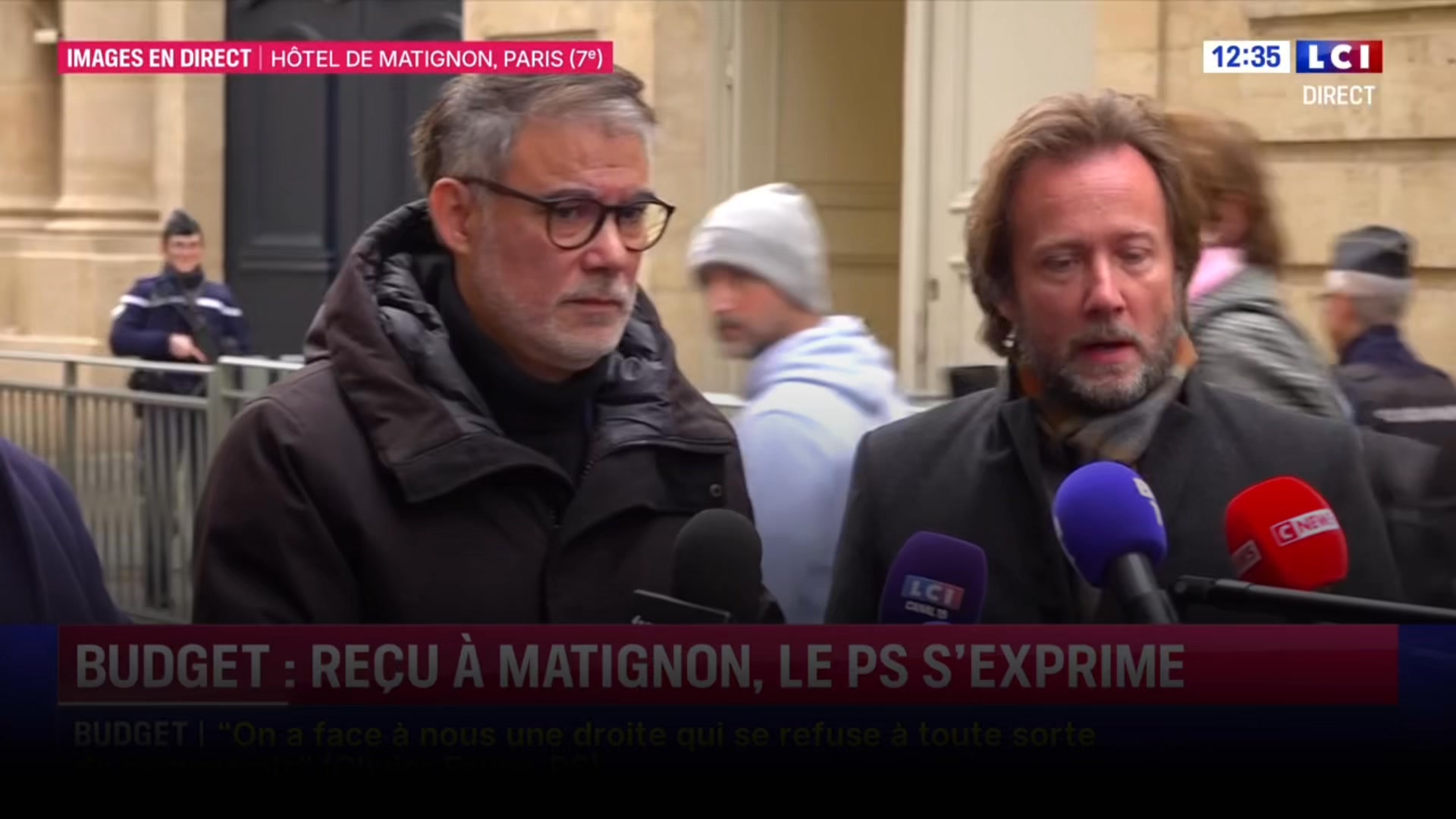 Nous sommes venus rappeler au Premier ministre que le projet de budget ...