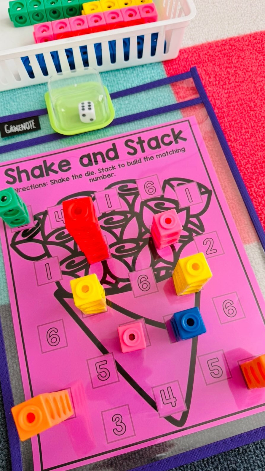 Shake and Stack! 🌹 For the 🔗 comment: SHAKE #kindergarten #maths # ...