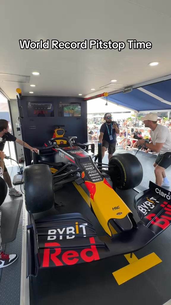 Trying out for the @Red Bull Racing pit crew team in Miami… #f1 # ...