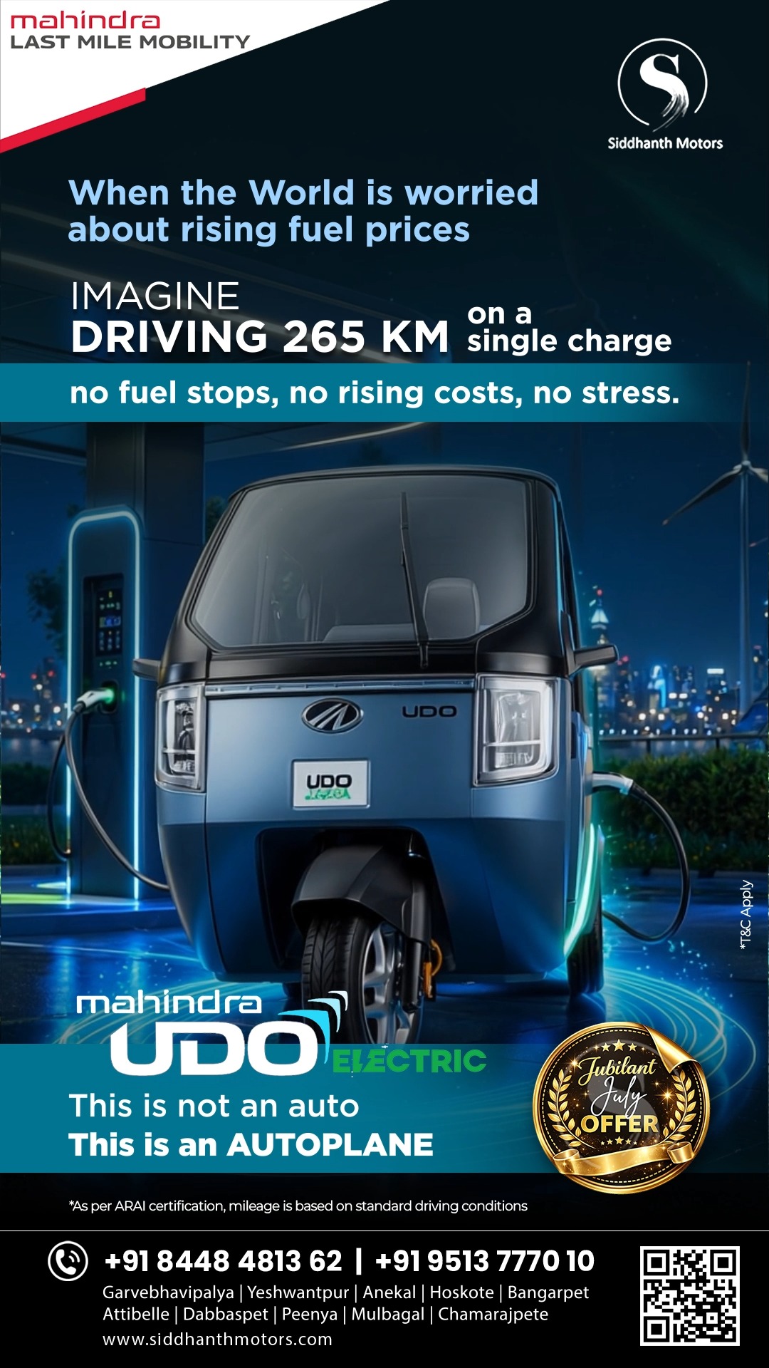 Jubilant July Offer! When the world is worried about rising fuel