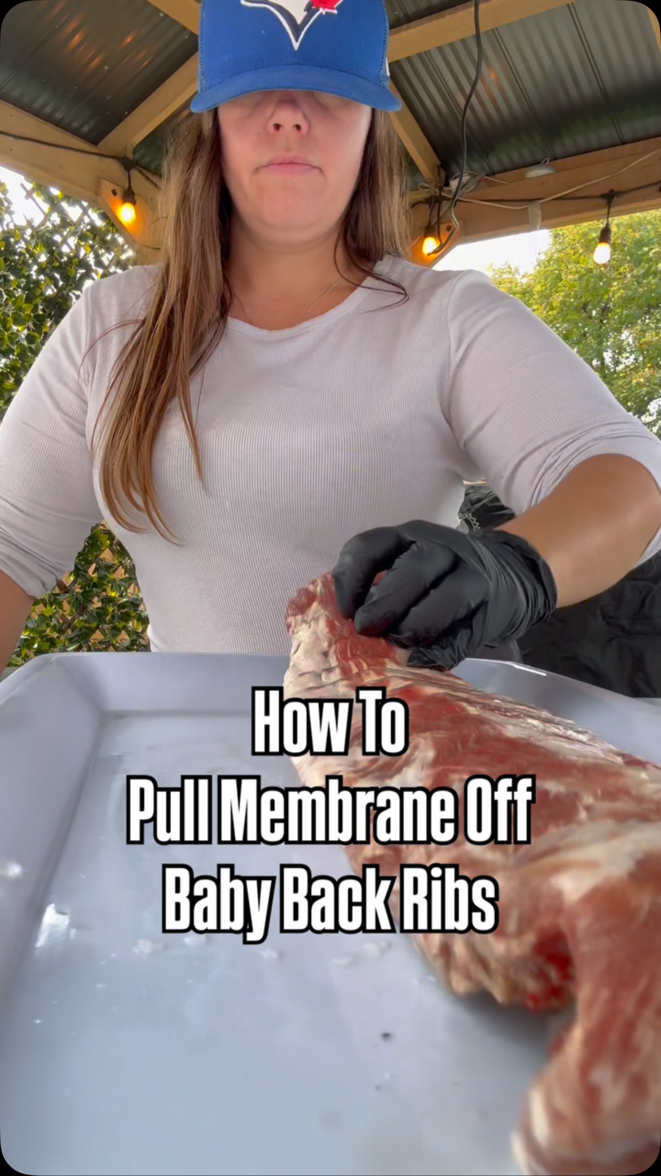 HOW TO Pull Membrane From Baby Back Ribs with Kara from @scaleandtailor ...