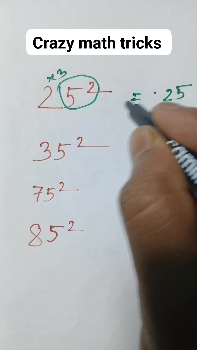 Amazing math tricks video 🔥 #explorepage #maths #mathematics # ...