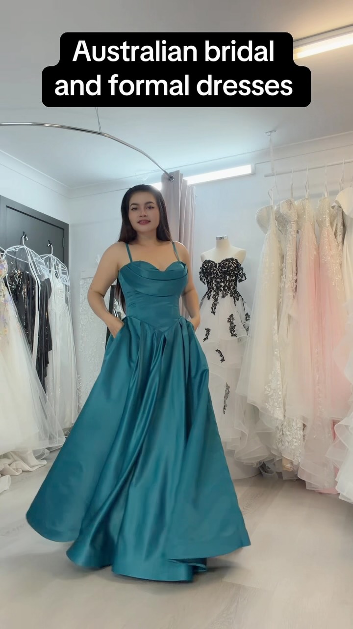 Teal blue formal dress #eternalallure2021 #australia #dress #smallbusiness #ootdfashion
