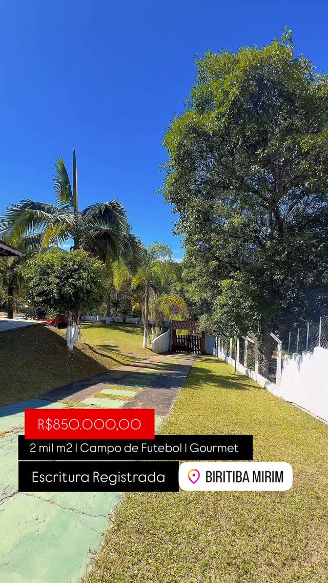 Chácara Escriturada à Venda em Biritiba Mirim – 2.040m² R$ 850.000 ...