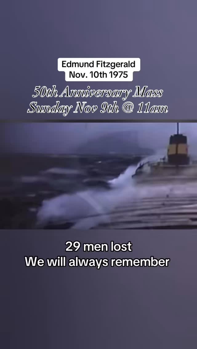 This Sunday’s mass marks 50 years since the loss of the S.S. Edmund ...