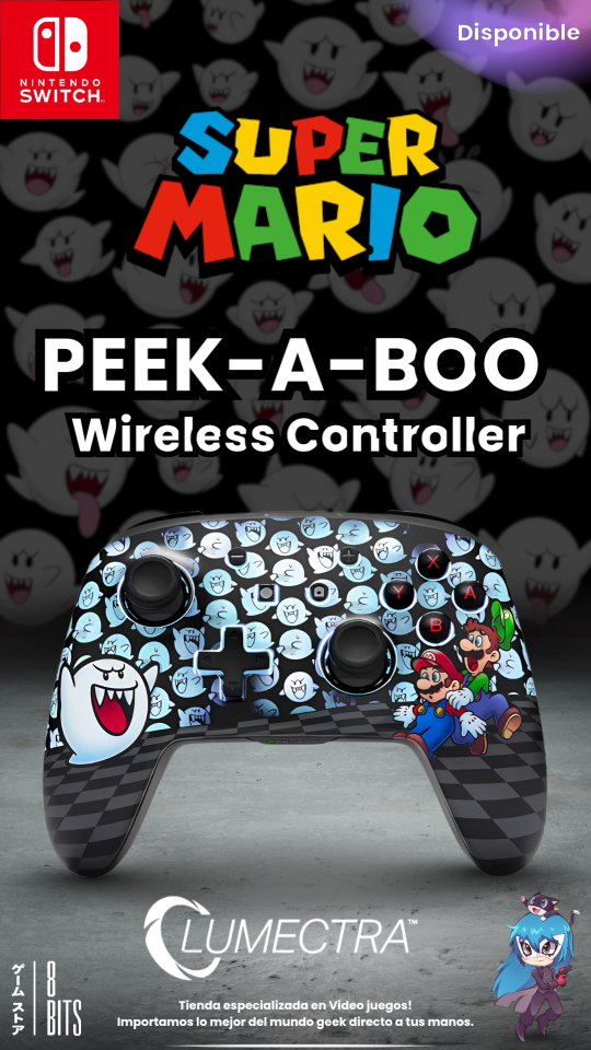 ¡Ya disponible el Control Inalámbrico Super Mario Peek-A-Boo Lumectra ...