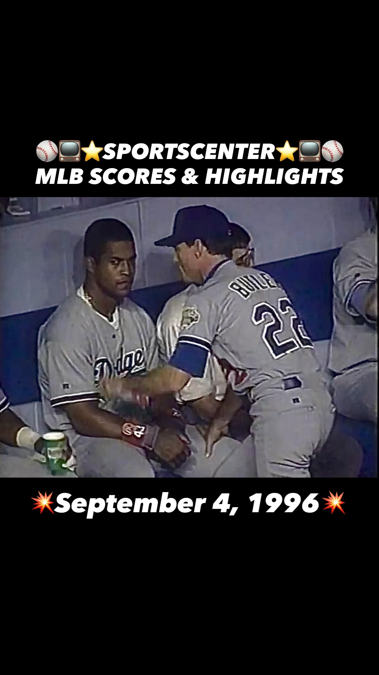 ⚾️📺⭐️ #1996 #onthisday #espn #dodgers #mets
