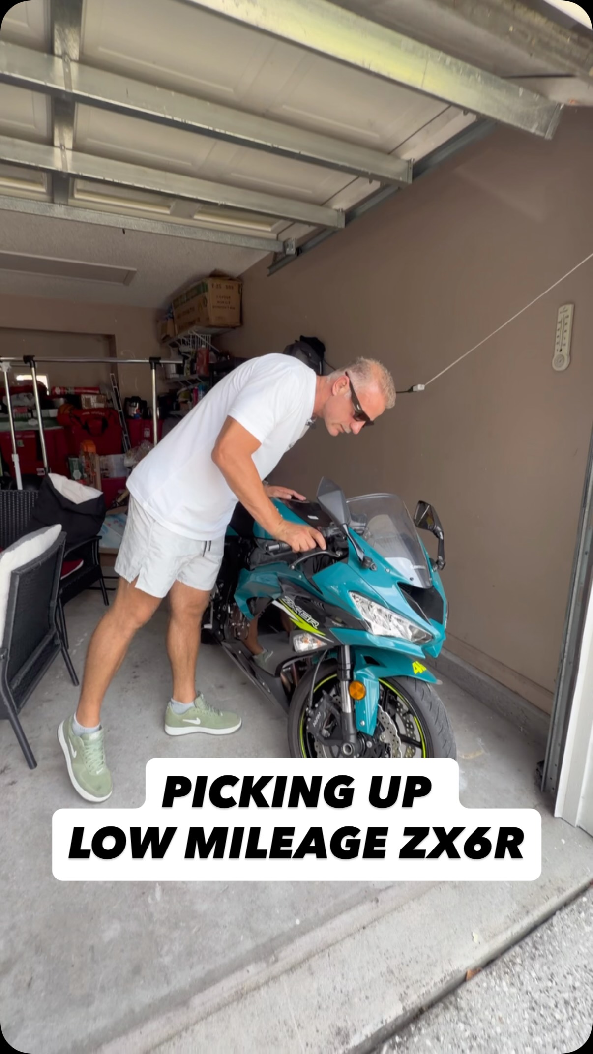 We found this low-mileage ZX-6R through Instagram, made a quick