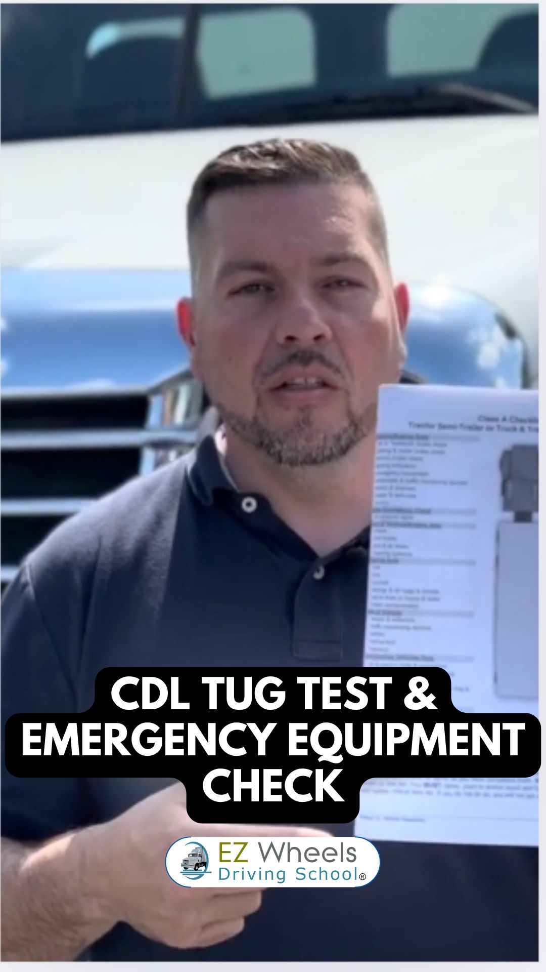 CDL Tug Test & Emergency Equipment Check (Inside Cabin) In this CDL pre ...