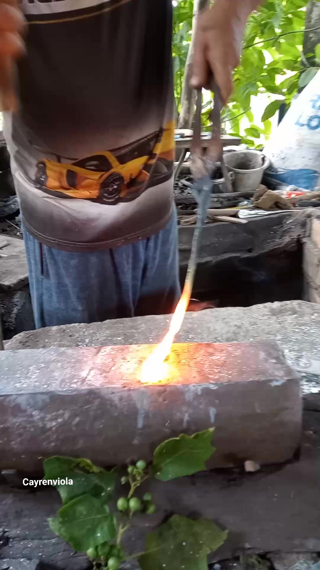 The procsess of making fruit harvesting tools. #blacksmithing # ...