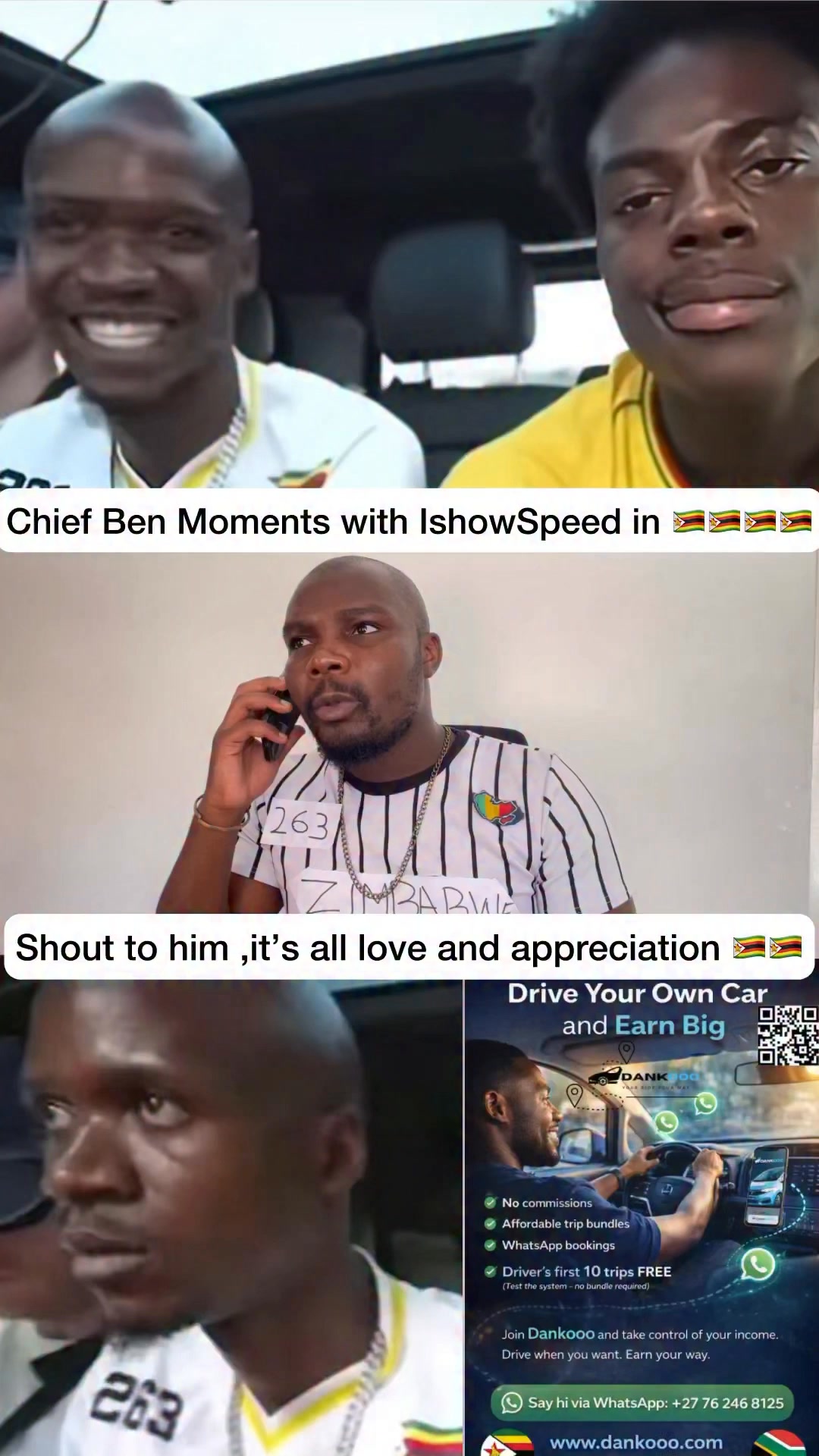 Chief Ben unforgettable moments with IshowSpeed in Zimbabwe 🇿🇼 … W ...