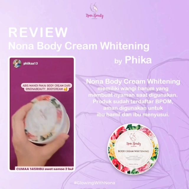 nona body cream whitening