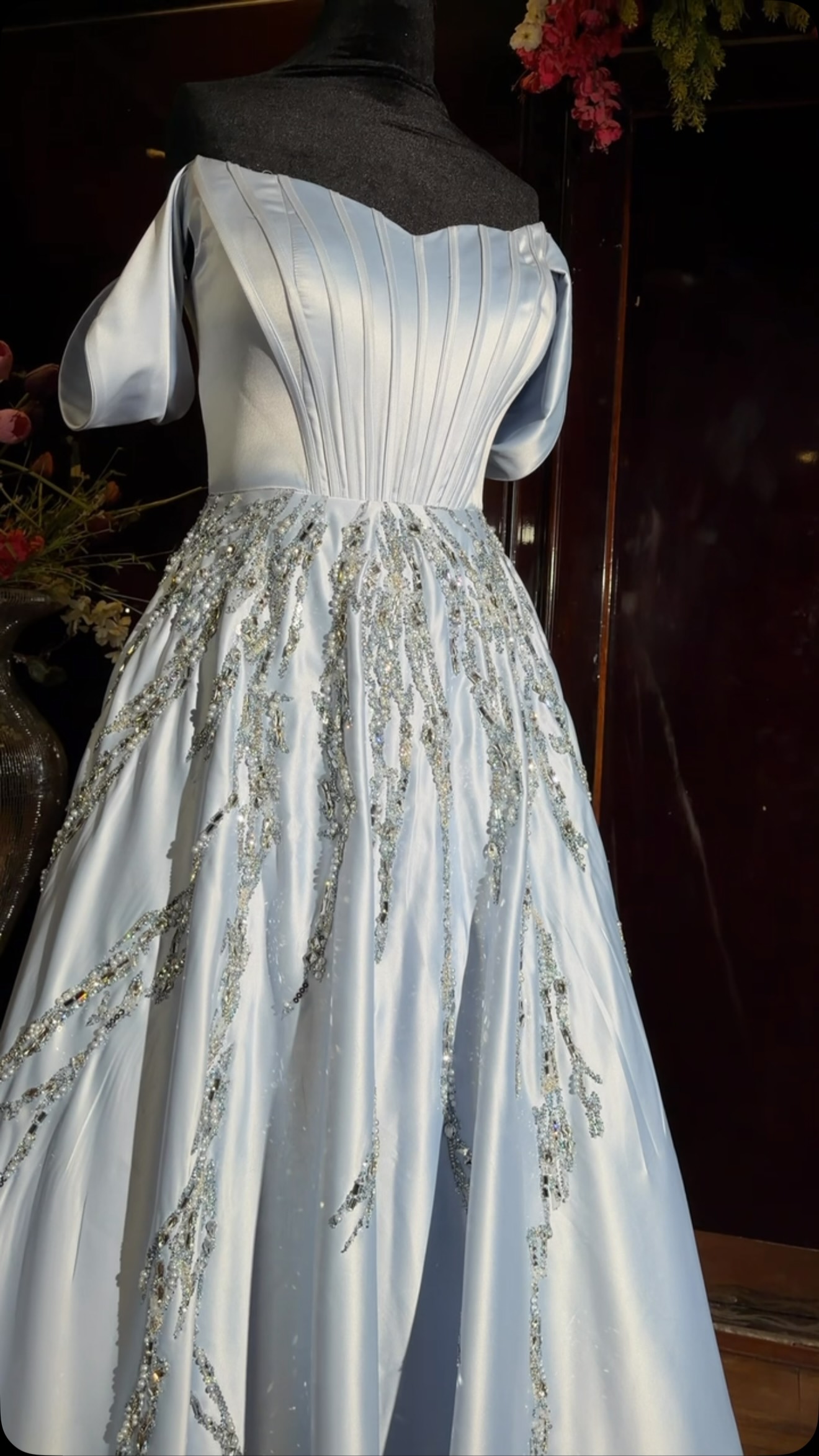 The perfect blend of simplicity and luxury. 🩵✨, Evening Dresses | Wedding Dresses | Bridal Gowns | Engagement Dresses | Luxury Dresses | Formal Dresses | Prom Dresses | Designer Dresses