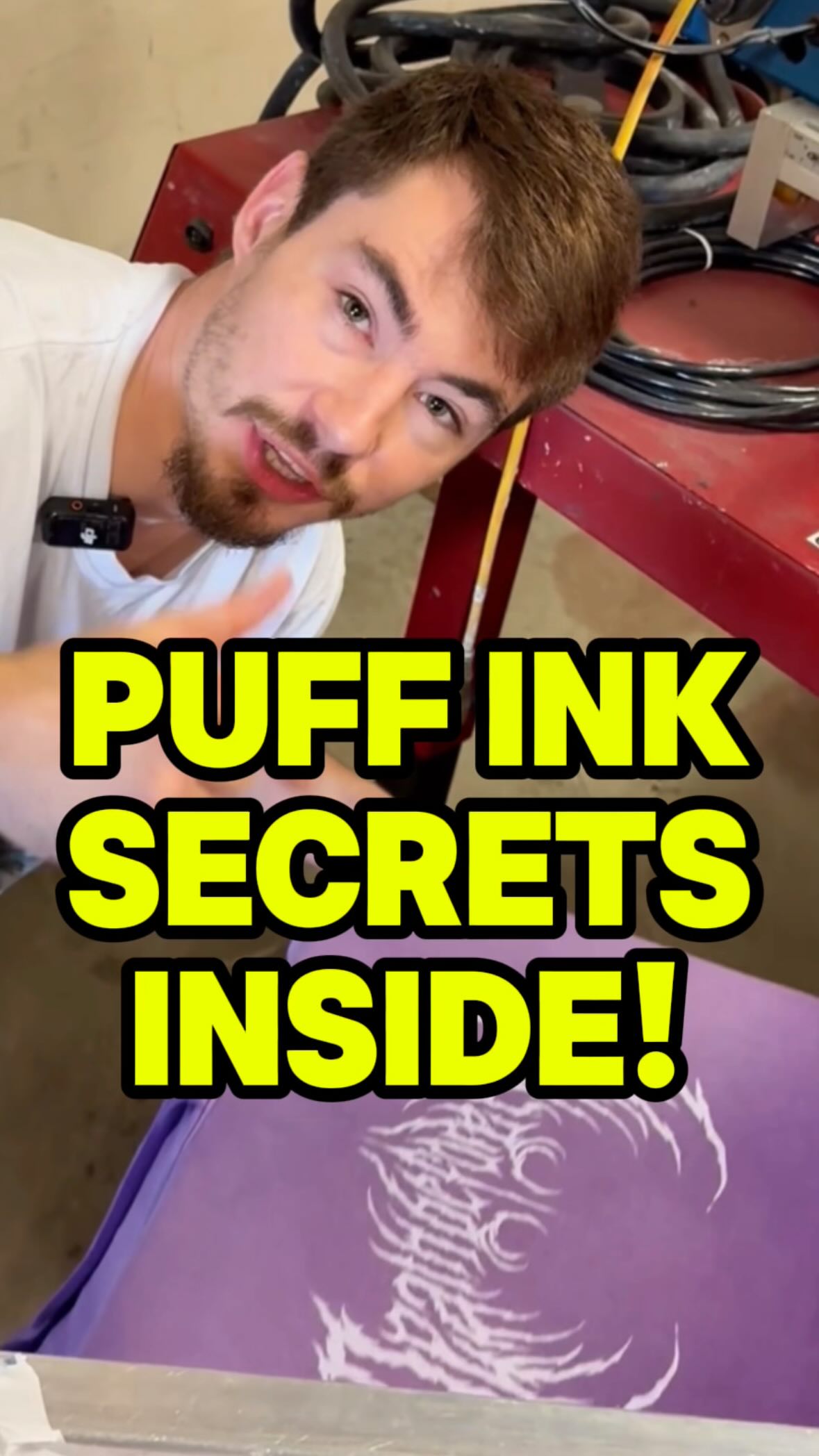 PUFF INK secrets inside!👕👀 #screenprinting #streetwear #printshop # ...