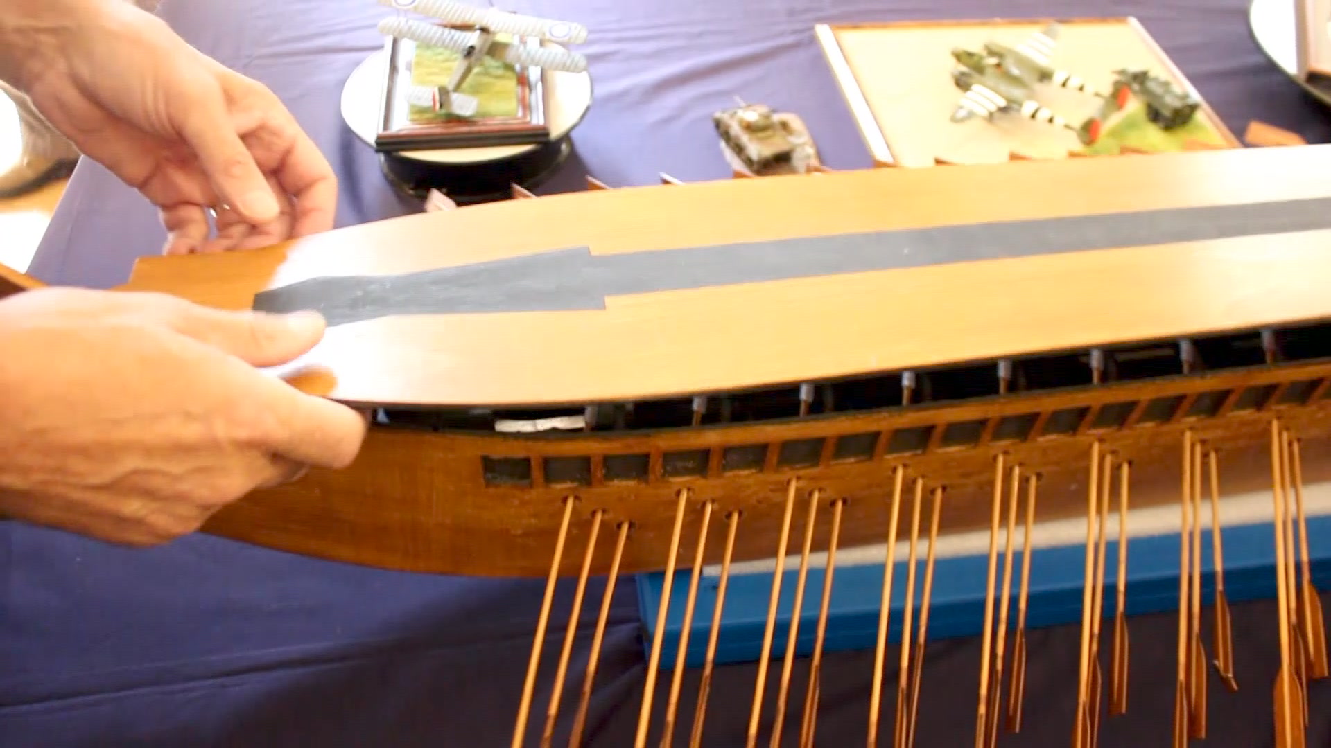 Greek Trireme mechanics. Steering is done via rudder. There have been ...
