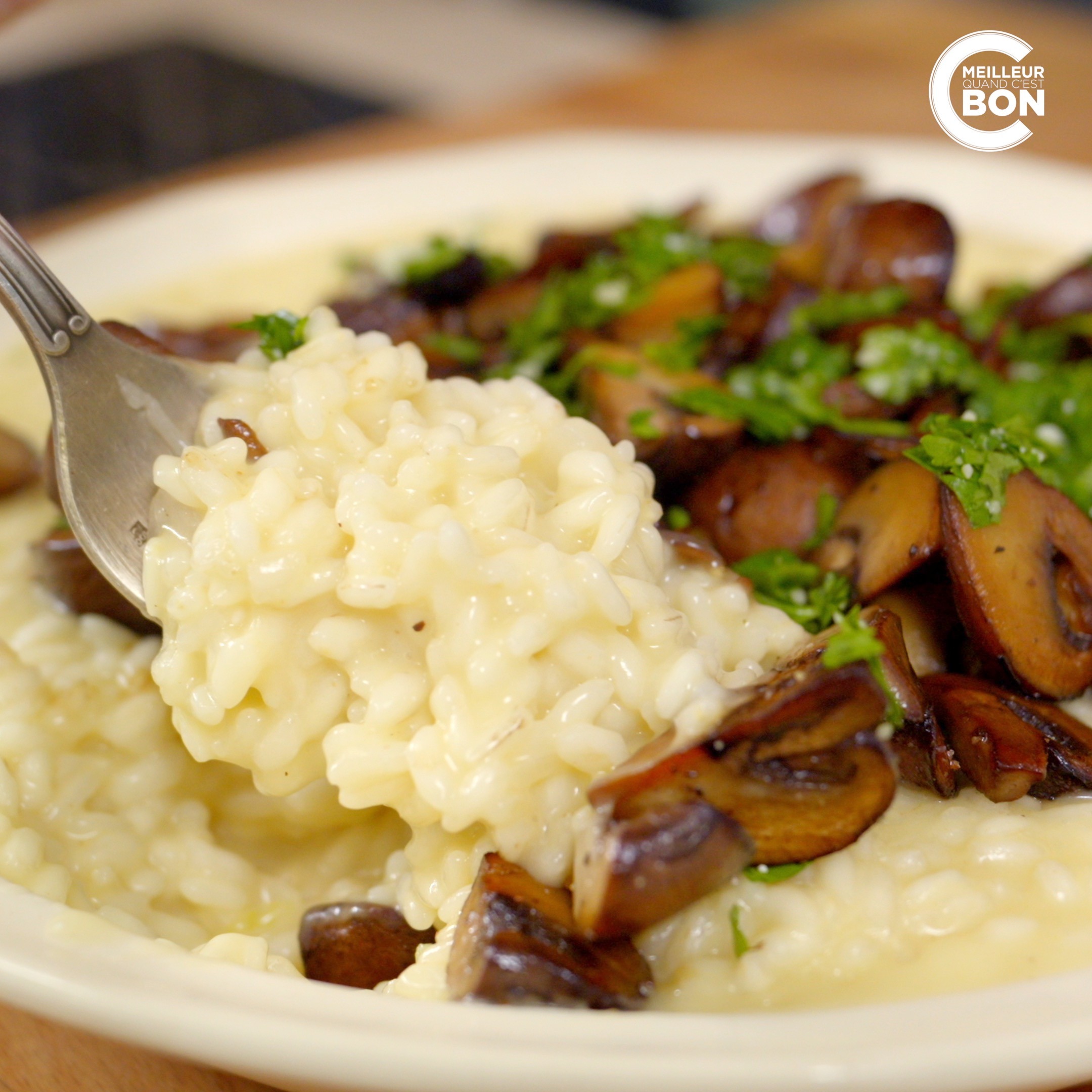 Risotto aux Champignons Pour : 4 personnes Cuisson : 18 minutes ...