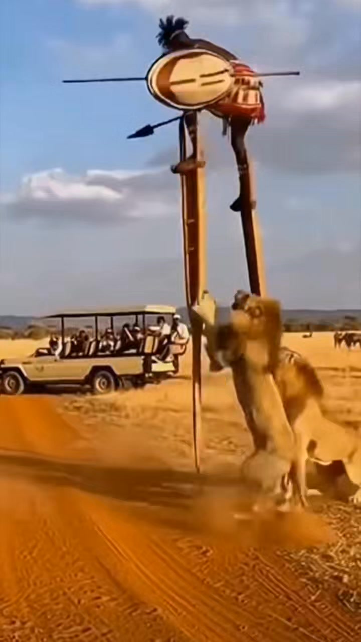 A rare behavior from a lion that confused everyone🤔 | Real clips | Facebook