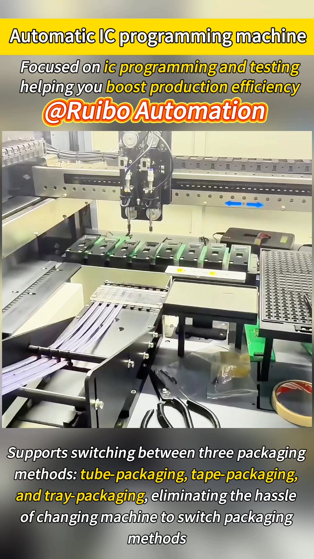 Ruibo automation IC programming machine,we are focusing on IC ...