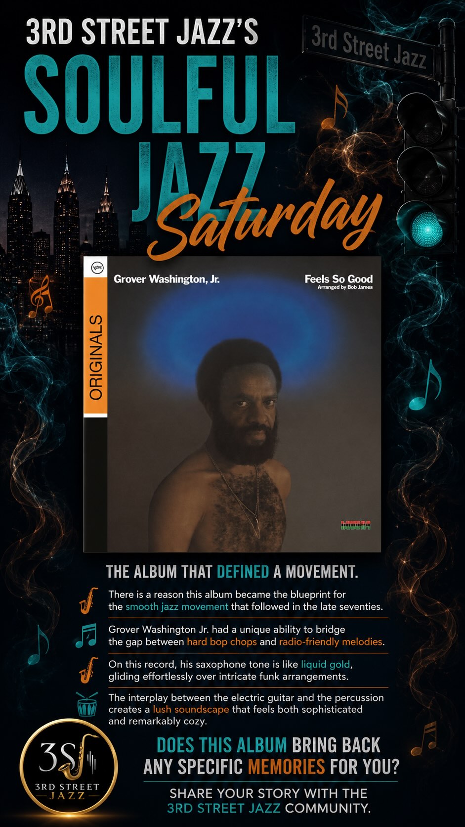 Grover Washington Jr. “Feels So Good” There is a reason this album