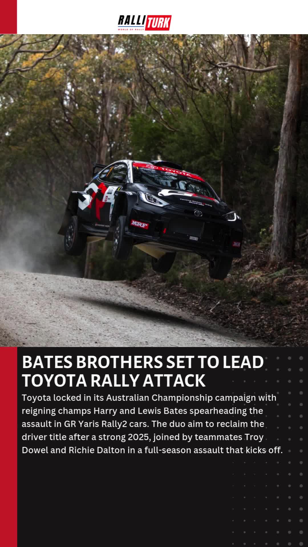 BATES BROTHERS SET TO LEAD TOYOTA RALLY ATTACK | Toyota Gazoo Racing ...