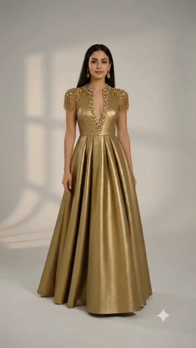 liquid gold dress Walk with confidence. Liquid gold lamé is draped