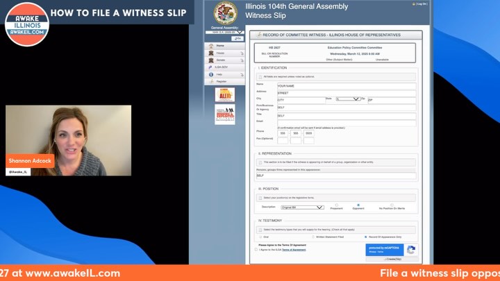 How do I file a witness slip in IL? Glad you asked! Shannon Adcock ...