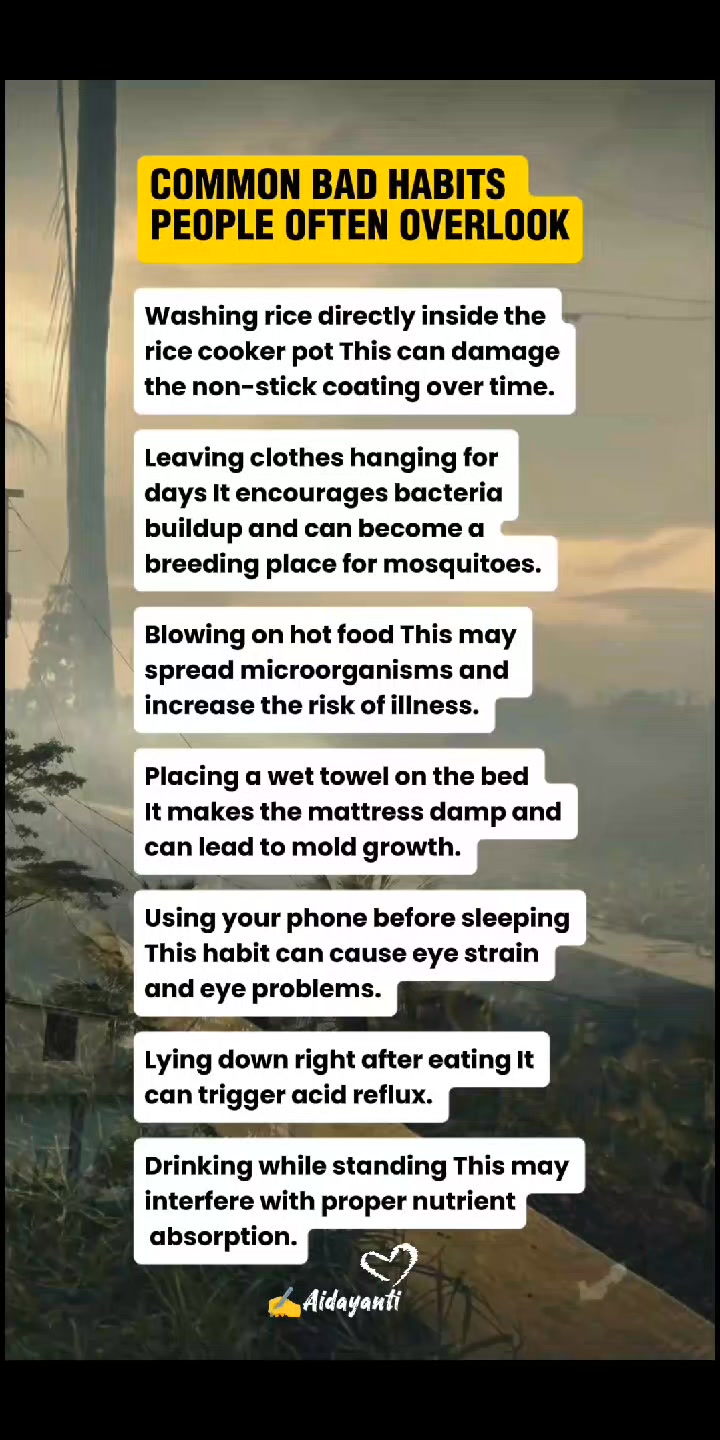 COMMON BAD HABITS PEOPLE OFTEN OVERLOOK #reelsviralシ #motivationdaily # ...
