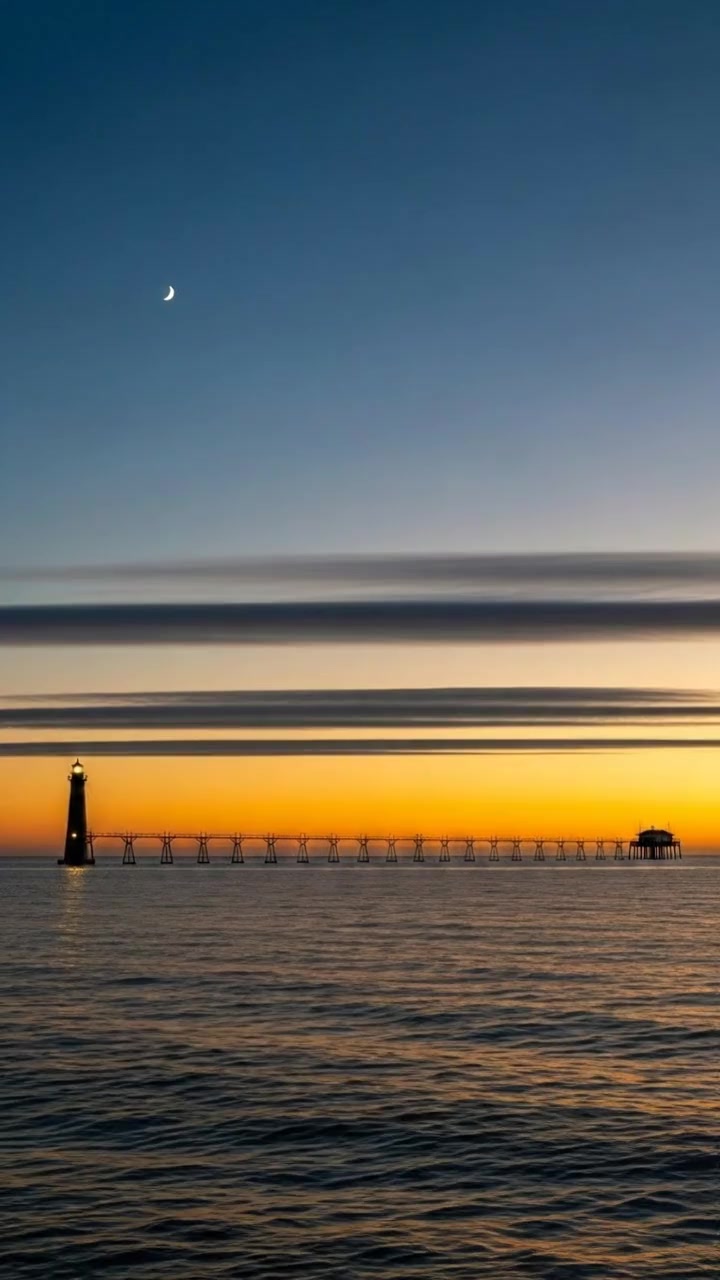 A Bridge Between Horizons 🌊🌙🕊️ | Lighthouse Love | Facebook