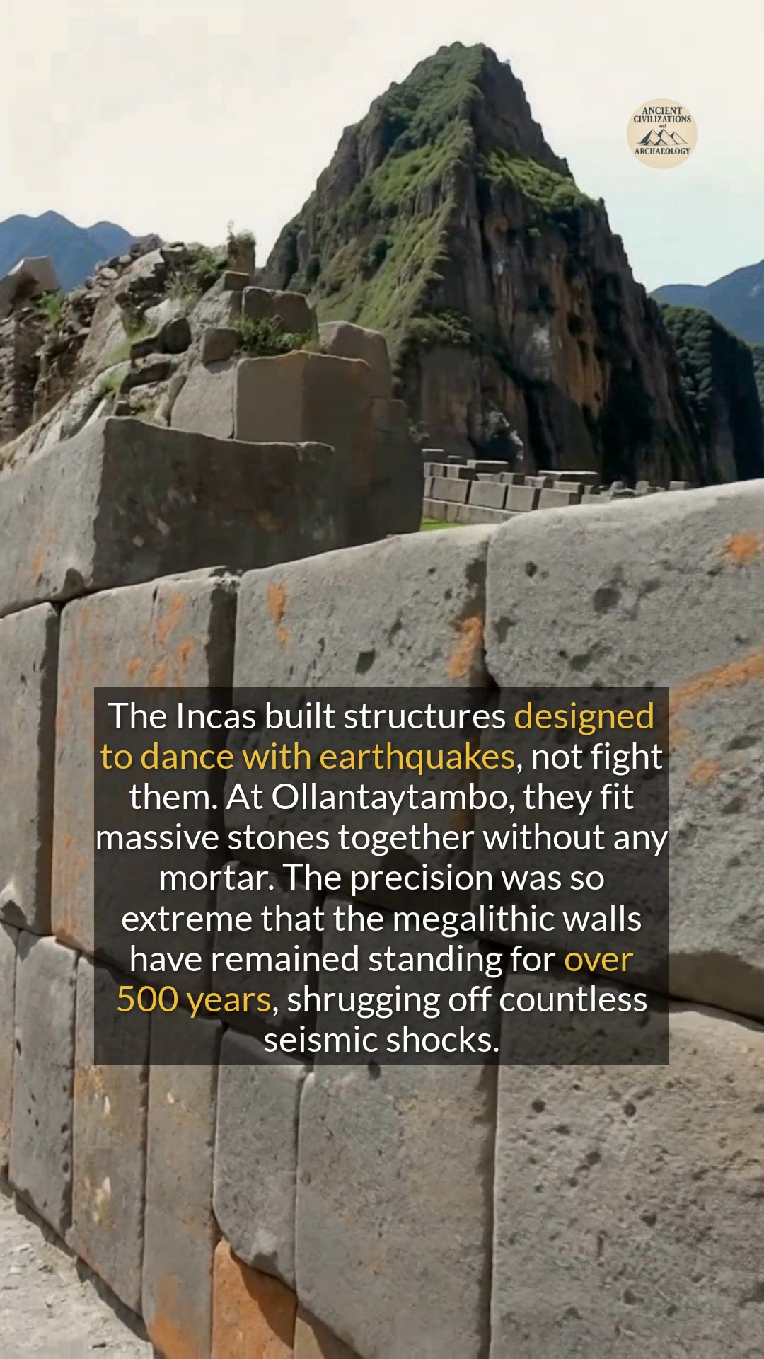 The Incas built structures designed to dance with earthquakes, not ...