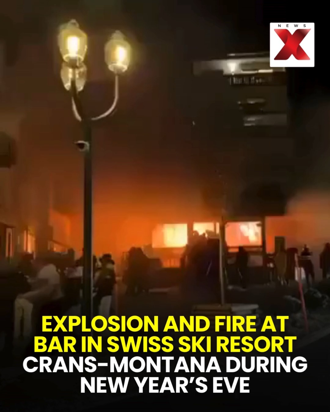 An explosion followed by a major fire was reported at Le Constellation ...