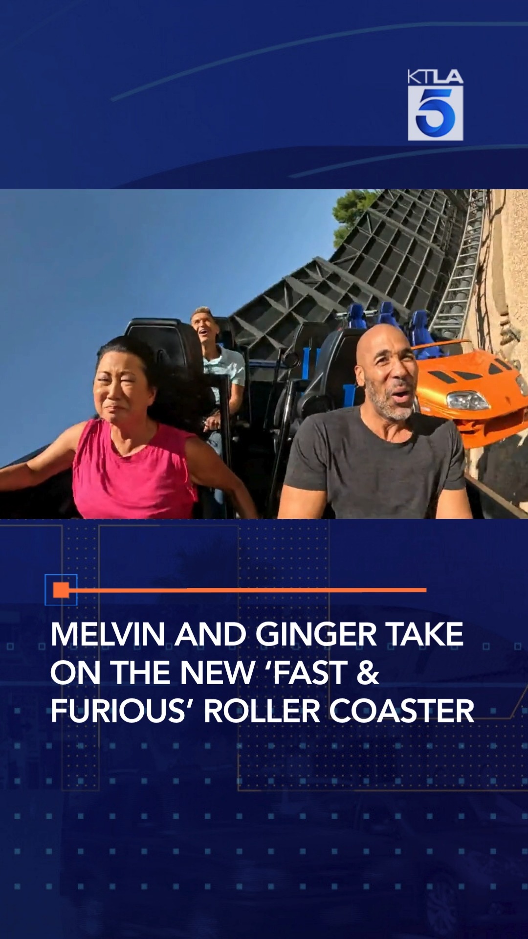 Melvin and Ginger took a spin on Universal Studios Hollywood's new