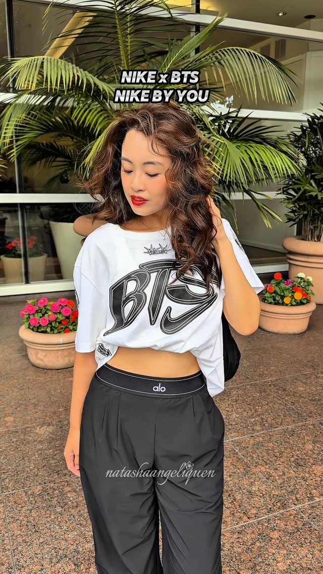 My NIKE x BTS NIKE BY YOU custom shirt I made in Korea! 🤍✨ I'm