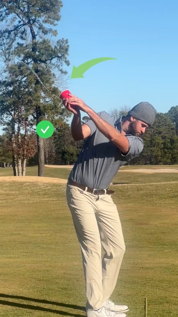 Fix Your Backswing Position With This “Red Solo Cup” Swing Feel ⛳️ ⬇️ ...