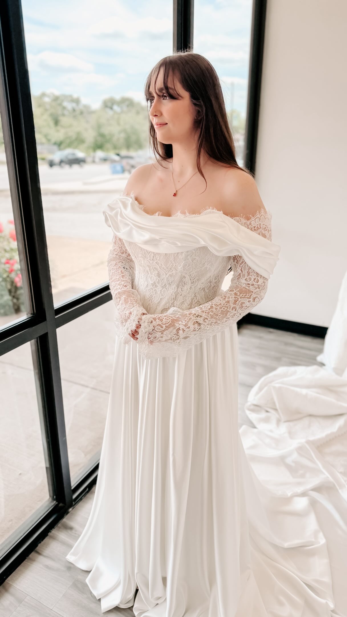 Some dresses are just waiting for their bride. 🤍✨, Meet BluLilly — our sample sale collection named after Lindy & Erin’s two beloved rescue pups, Blu and Lilly. 🐾 Their memory lives on at The Cottage 