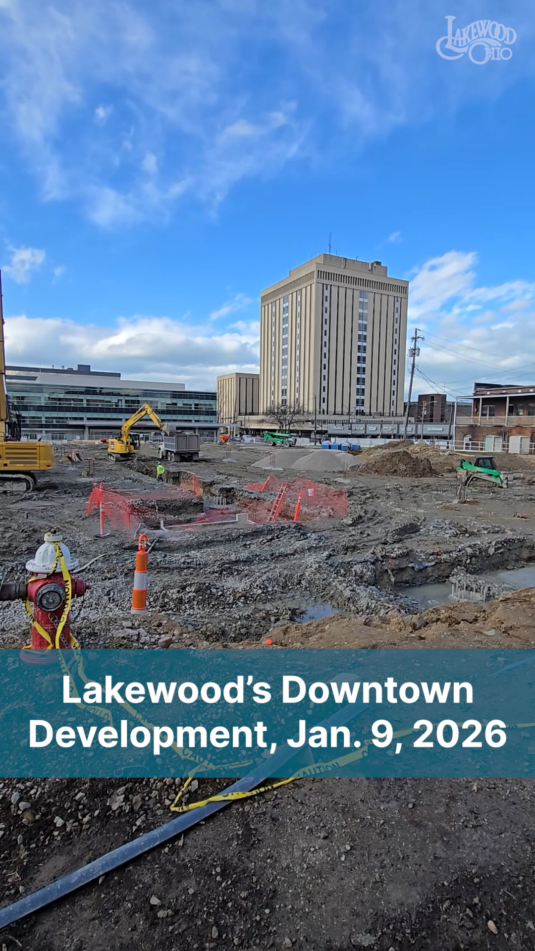 Progress update at Lakewood Common in Downtown Lakewood, January 9 ...