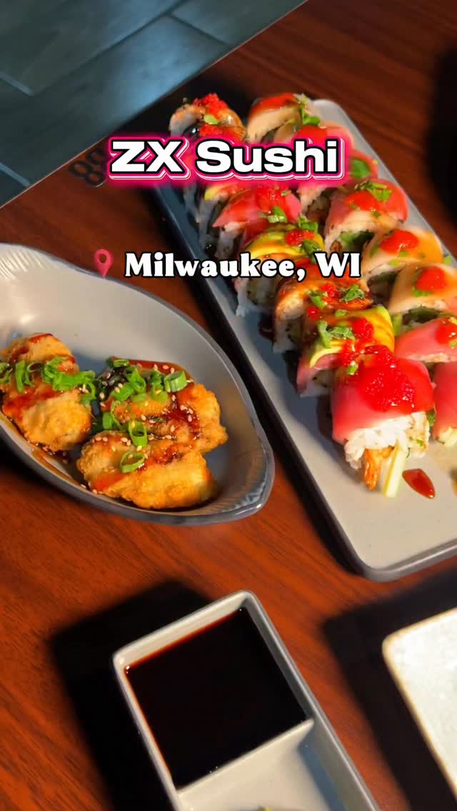 hosted 🍣 New sushi spot alert in Milwaukee @zxsushi ZX Sushi just
