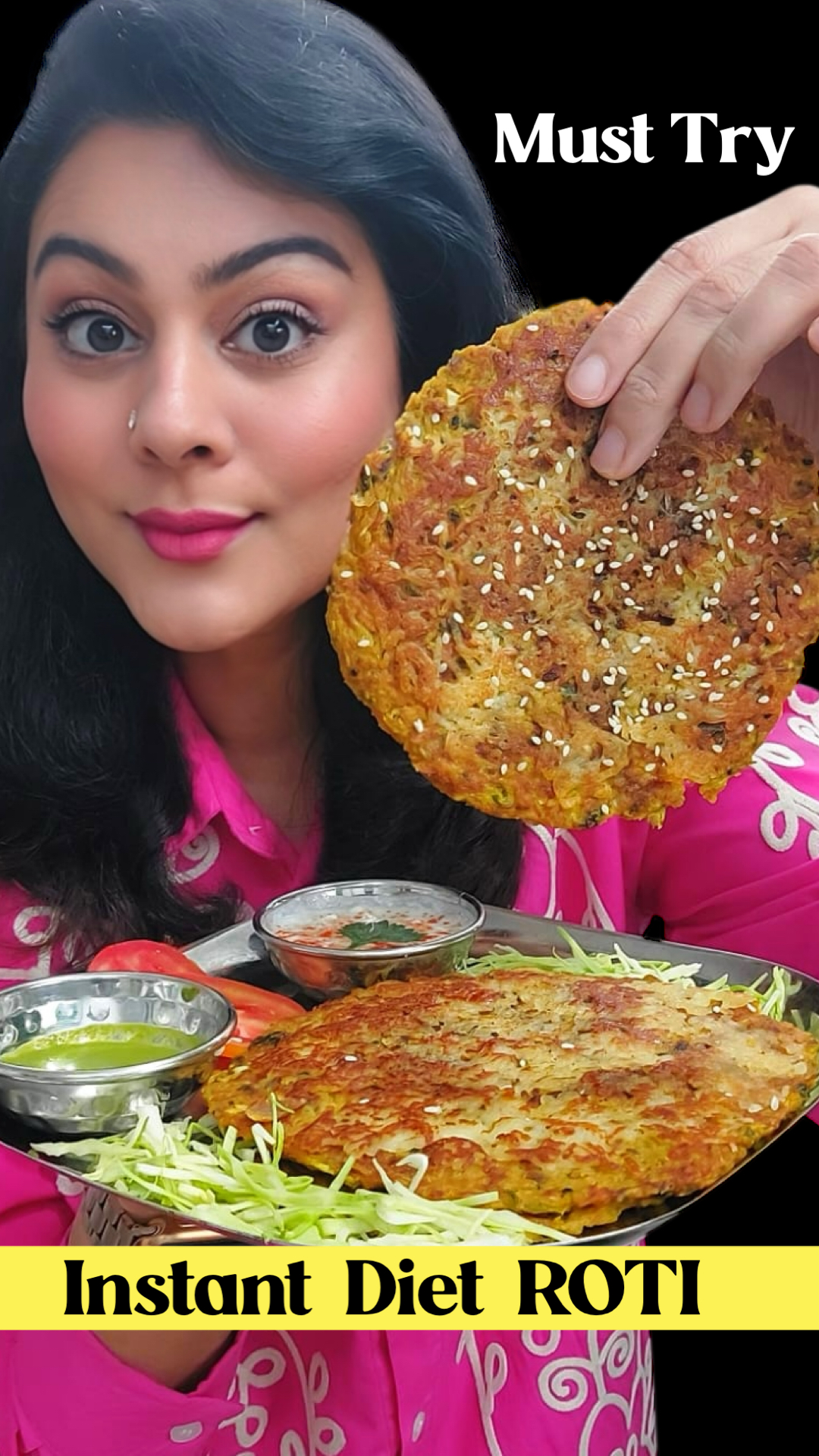 120 Cals Instant Diet Roti ️ Yummy Dinner Try Karo yeh Jaldi ready ...