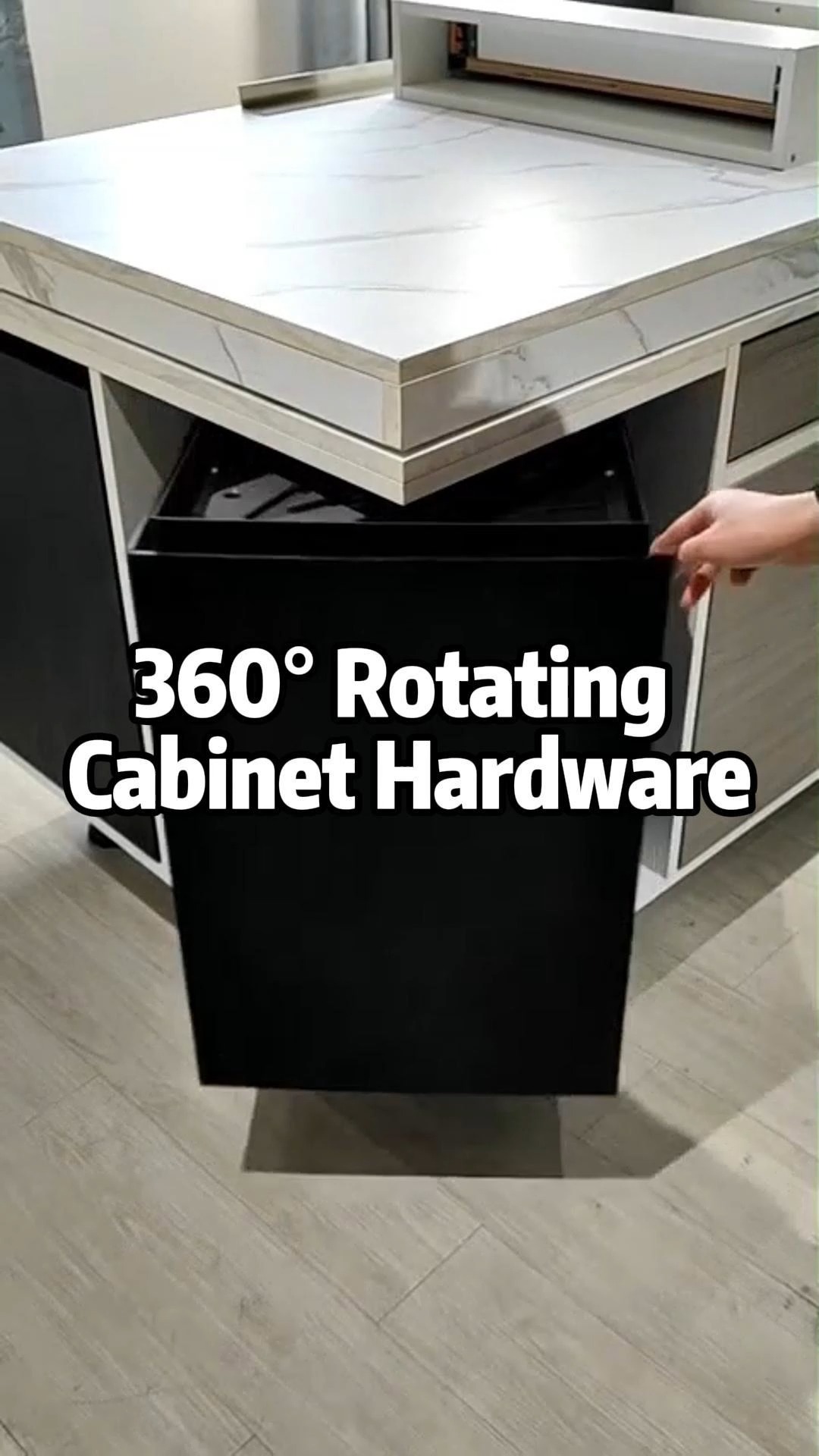 A rotating cabinet system that rotates 360°, designed for inside ...