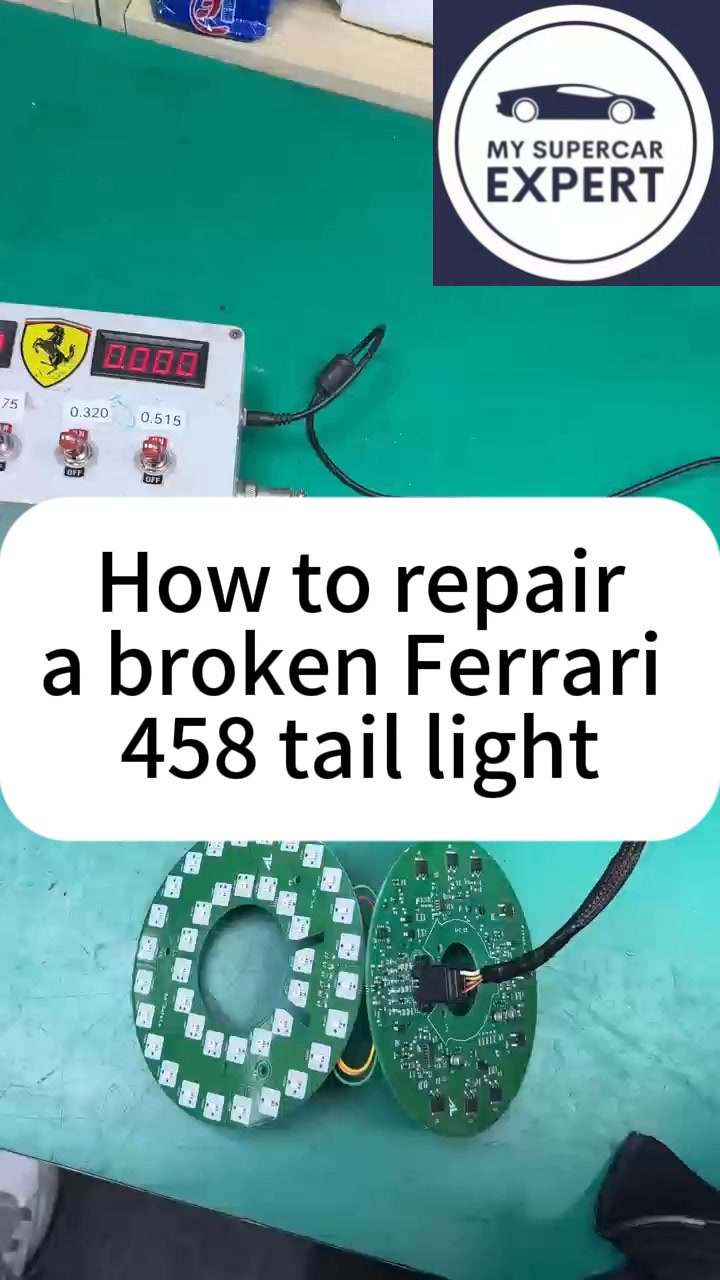 How to repair a broken Ferrari 458 tail light #repair #Ferrari458