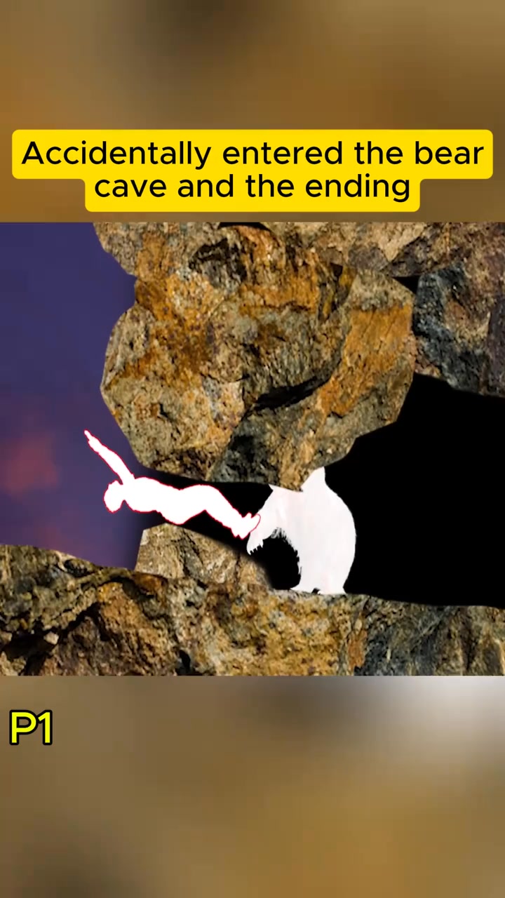 Accidentally entered the bear cave and the ending - P1 #CaveAccident # ...