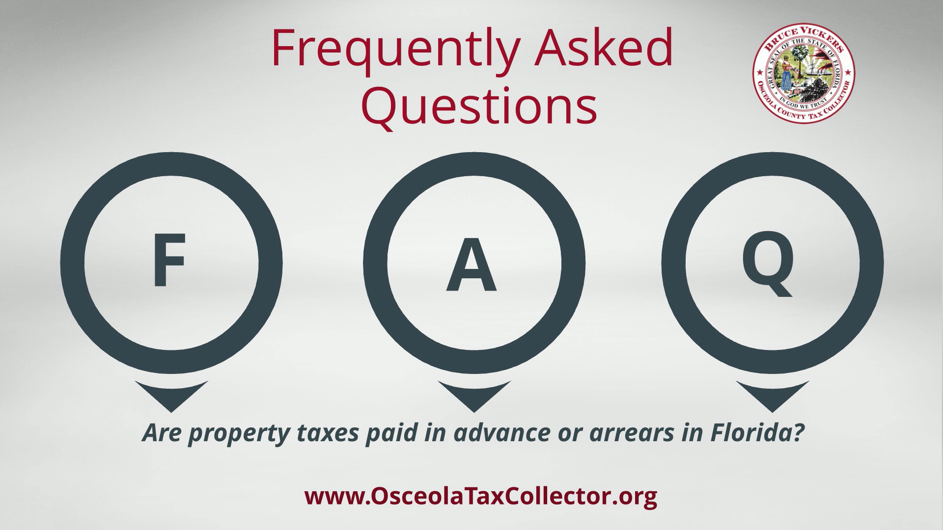 #FAQFriday FAQ: Are property taxes paid in advance or arrears in ...