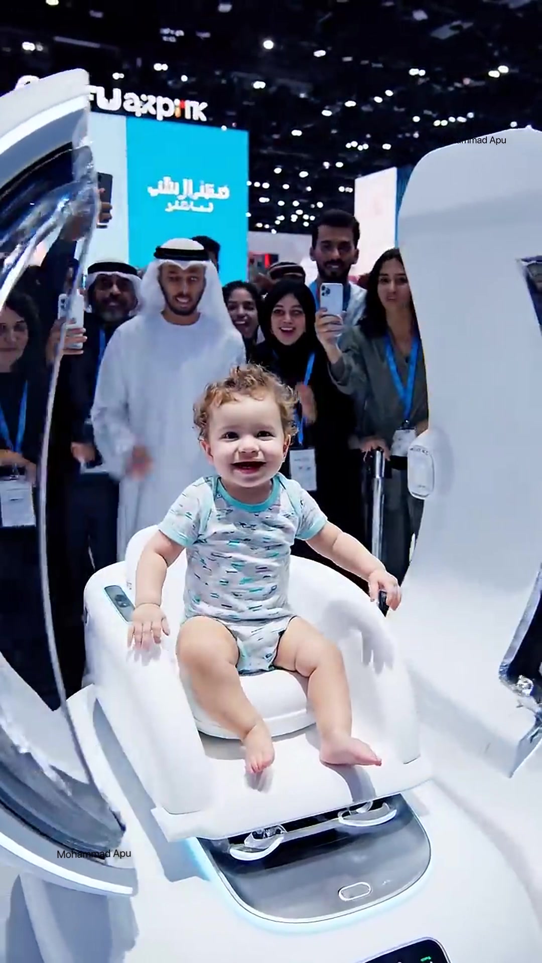 AI Baby Outfit Machine in Dubai 😱👶 _ Future Parenting Tech #fyp #reels ...