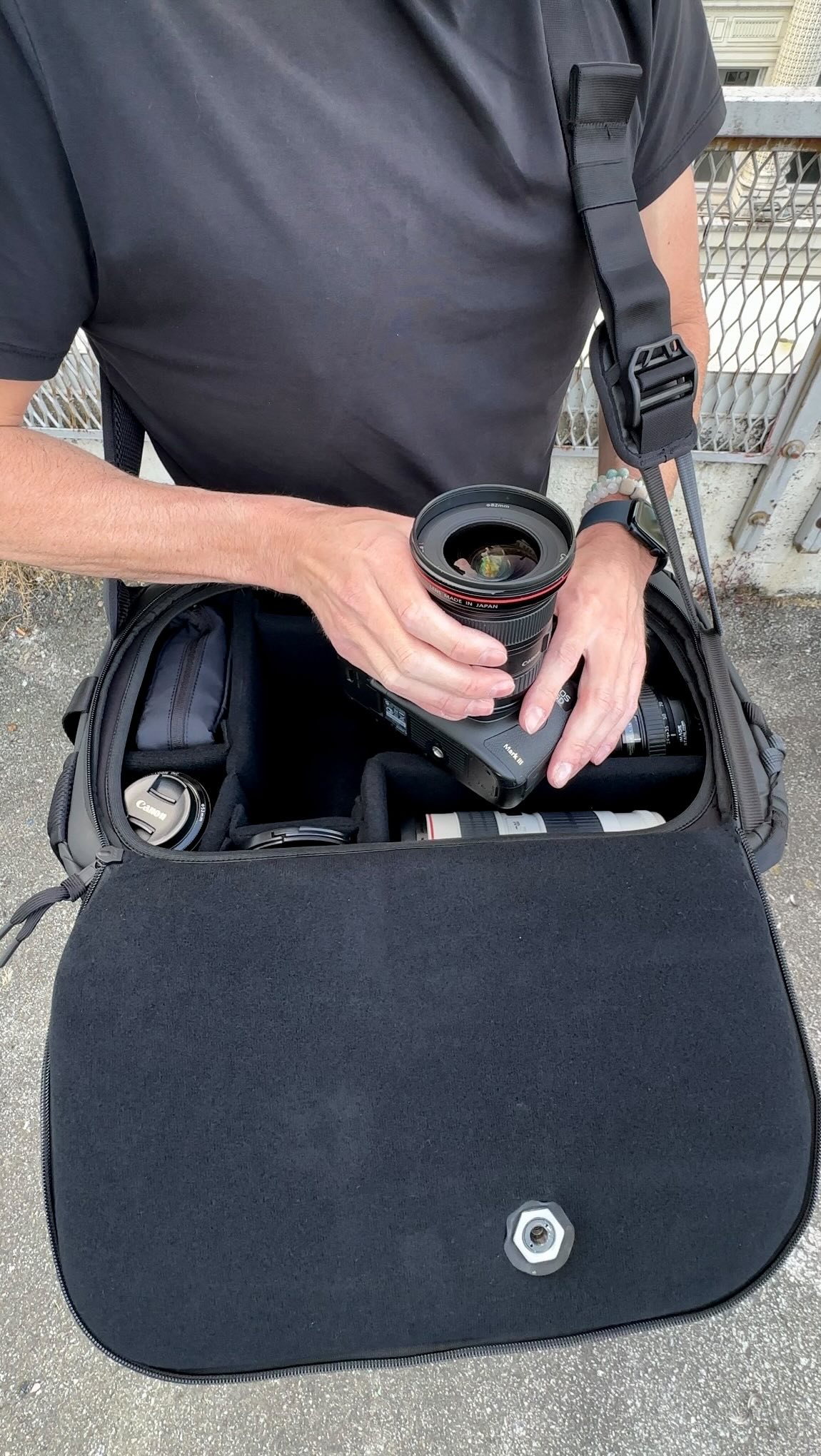 The 22L Top Shelf Sling/Backpack, over $1.2 million sold on
