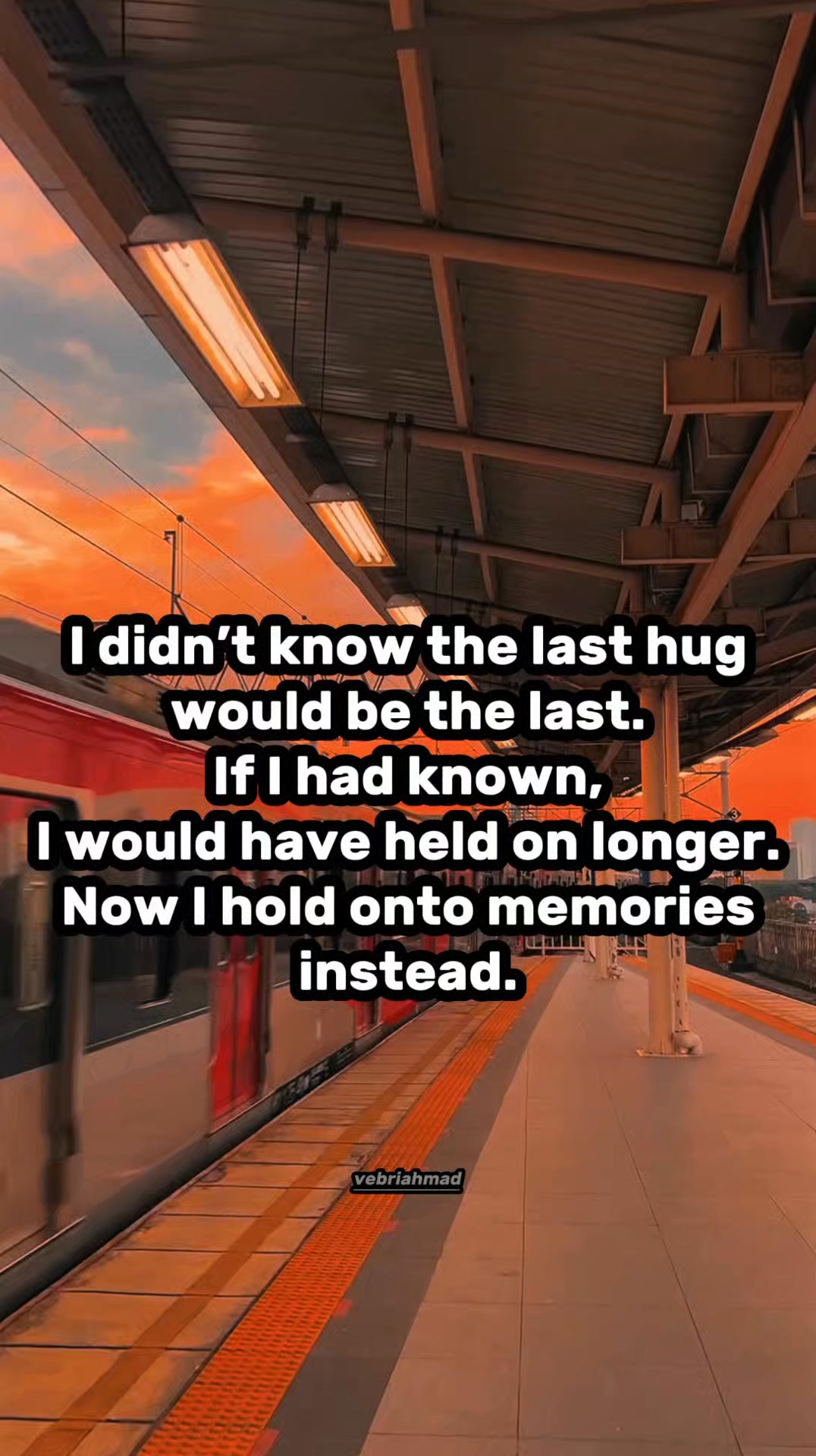 I didn’t know the last hug would be the last #quotes | Vebri Ahmad ...