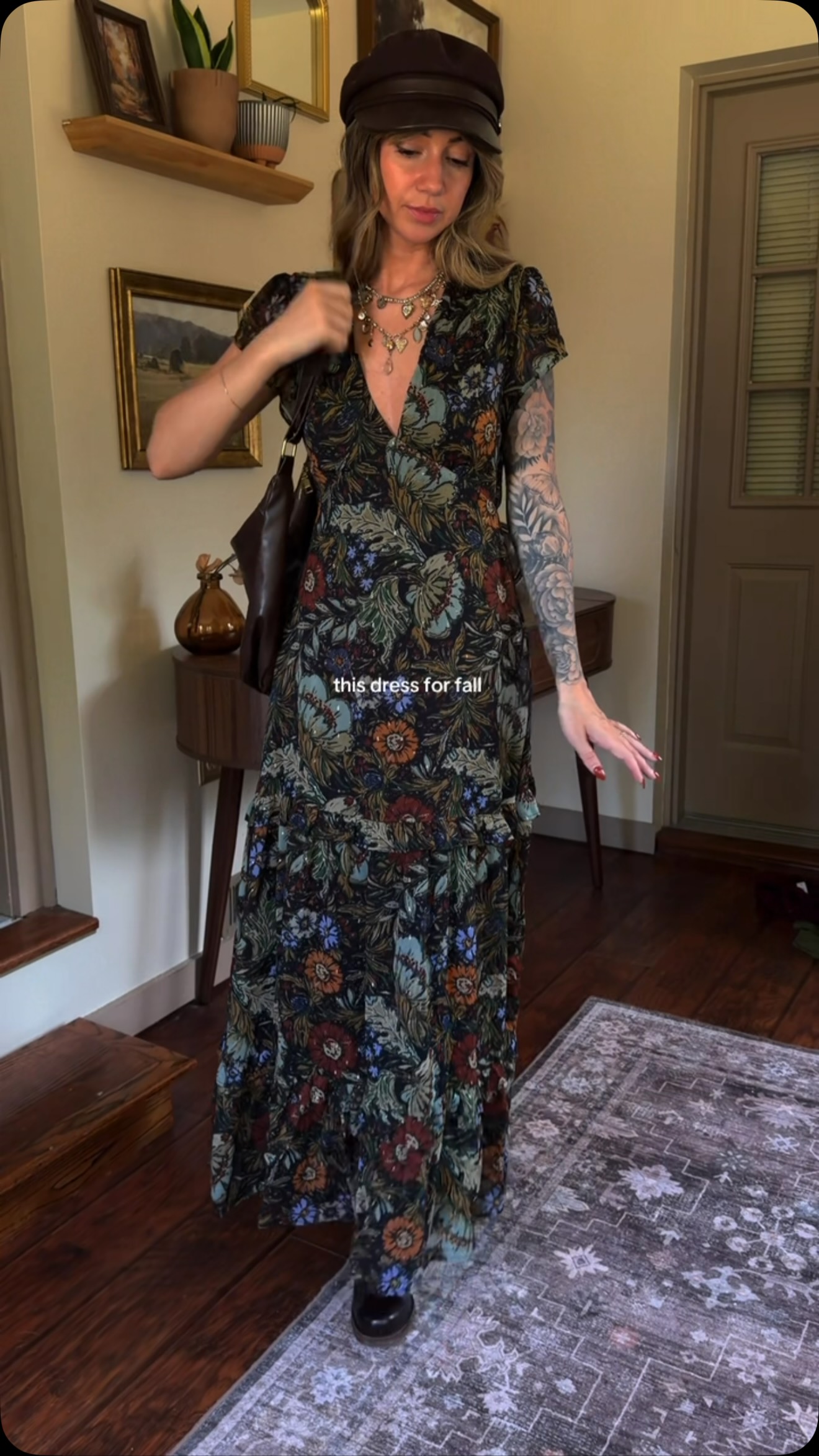 The most STUNNING dress by 12TH TRIBE ✨ , Drop a comment for the 🔗 , #dress#boho#fall | Tiffany Yutesler